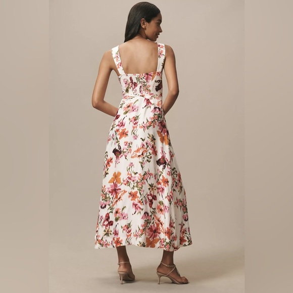 NWT Anthropologie The Jocelyn Sleeveless Slip Midi Dress by Maeve- Size Medium 🟥 - Picture 3 of 4